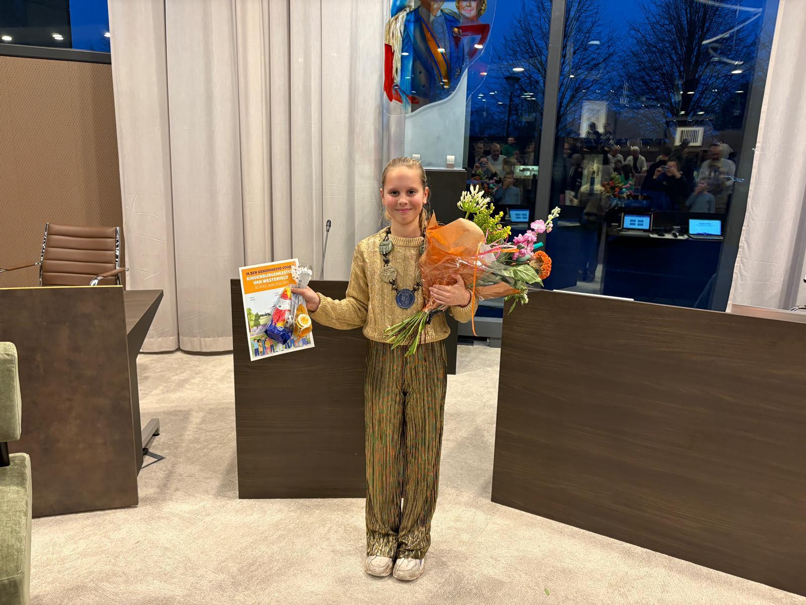 Kinderburgemeester 2025 Femke Klaassen