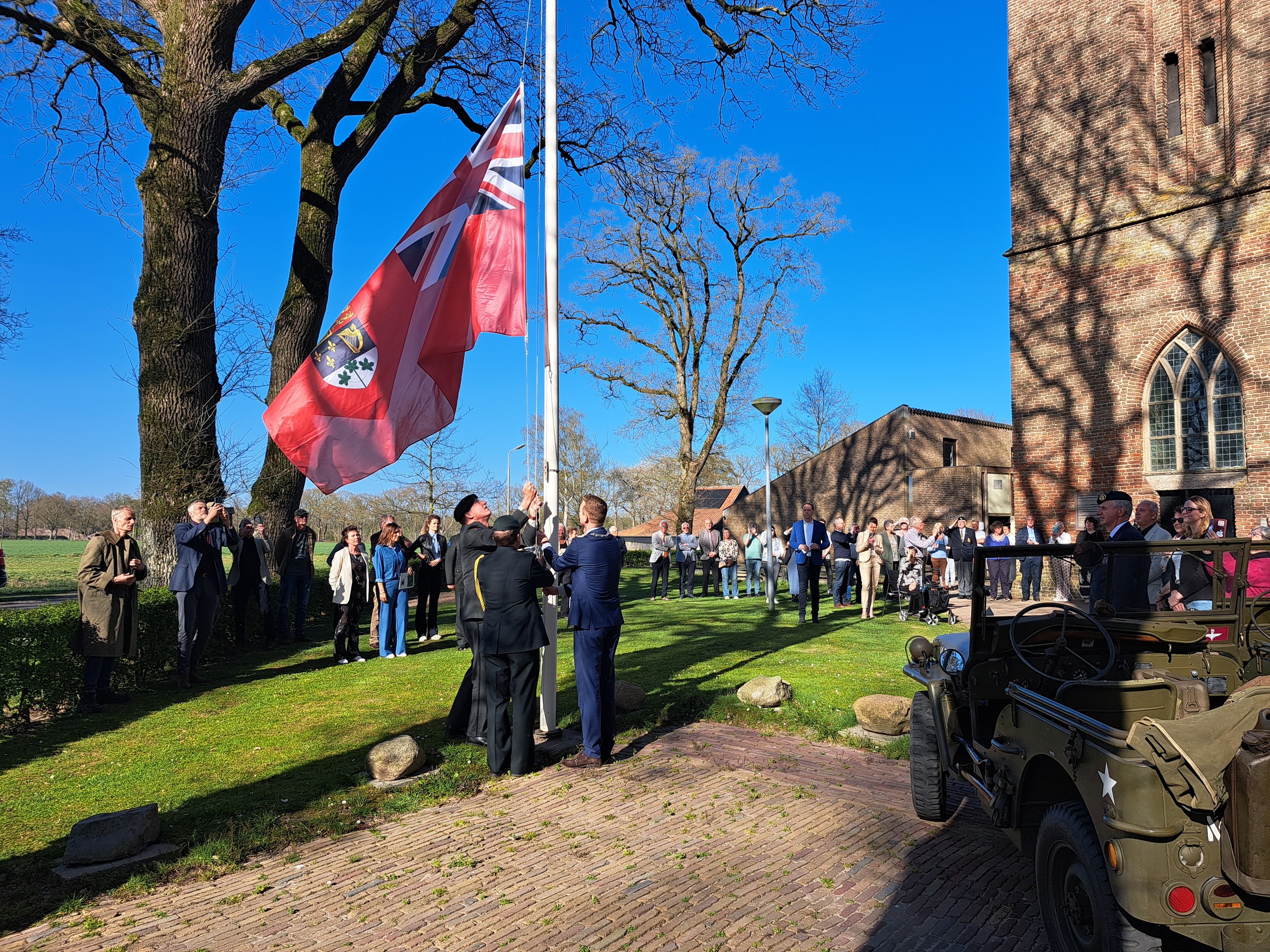 Hijsen Canadese vlag